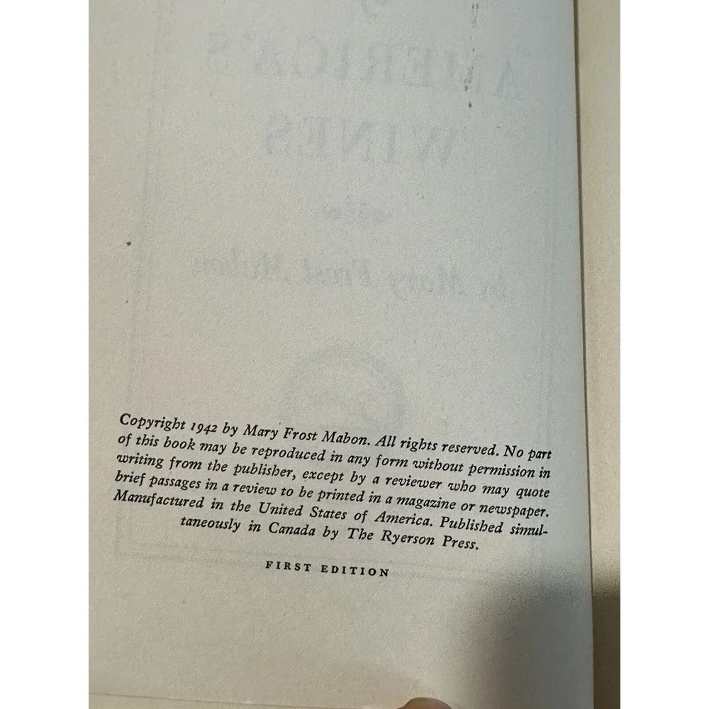 ABC Of America's Wines by‎ Mary Frost Mabon ( borzoi) 1942 1st Edition hard book
